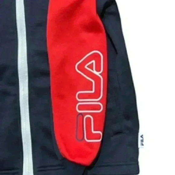 Fila Red And Black Full Zip Soccer Baseball Warm Up Jacket‎ Boys Sz 5/6 EUC - Picture 3 of 12
